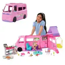 Barbie Súper Caravana DreamCamper set de juego con 60+ accesorios
