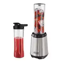 Batidora de Vaso Individual Russell Hobbs Mix & Go - 2 Vasos con Tapas de 600 ml