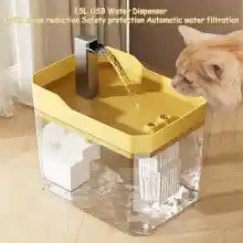Bebedero de agua para animales con filtro automático recircular