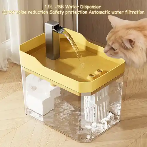 Bebedero de agua para animales con filtro automático recircular