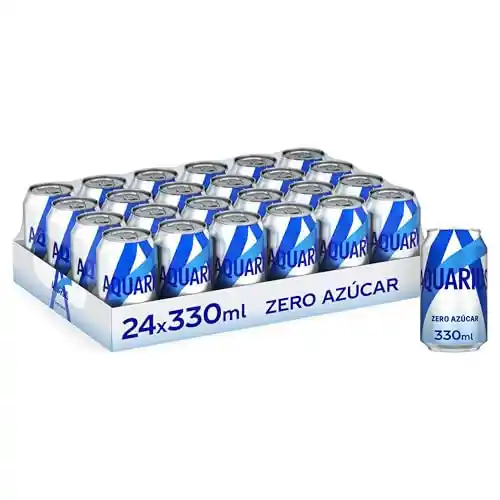 Bebida Aquarius Limón Zero 330ml, pack de 48 unidades