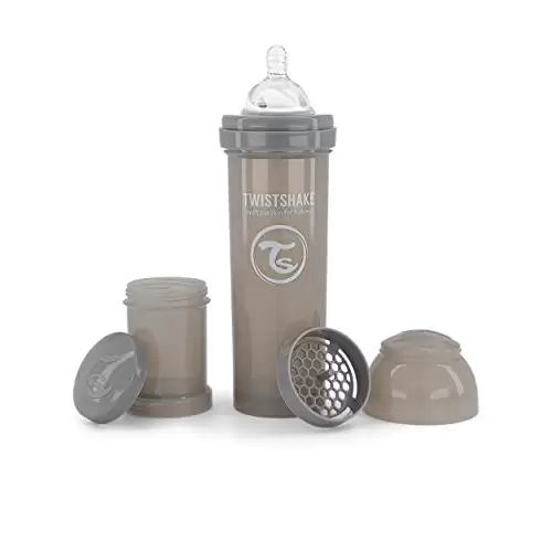 Biberón Anti-cólicos con Tetina Flujo Rápido de Silicona para Bebés Twistshake