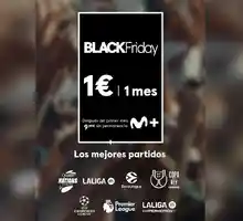¡Black Friday! 1 mes de Movistar Plus+ por sólo por 1€