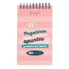 Bloc de apuntes con 1000 pegatinas para animar Mr. Wonderful