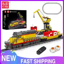 Bloque de Construcción RC Mould King: Tren y Camión Grúa
