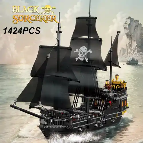 Bloques de construcción Barco Pirata 1424 piezas