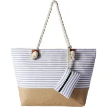 Bolso de playa grande impermeable con cremallera