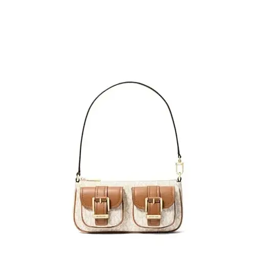 Bolso Michael Kors de lona con detalles de piel para mujer