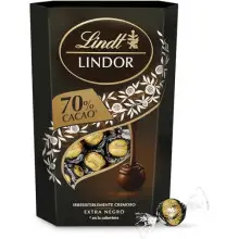 Bombones Lindt Lindor de Chocolate Negro 70% Cacao 337 g
