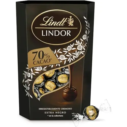 Bombones Lindt Lindor de Chocolate Negro 70% Cacao 337 g
