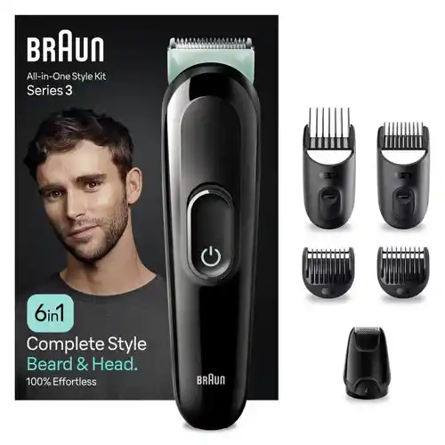 Braun Series 3 MGK3411 recortadora todo en uno, pelo y barba - Tienda Oficial Braun