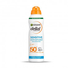 Bruma seca protector solar Garnier Delial Sensitive Advanced para Pieles Claras, Sensibles e Intolerantes al Sol IP50+ (200 ml)