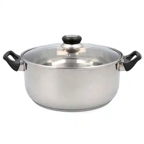 Cacerola Quid Hábitat con Tapa Acero Inoxidable