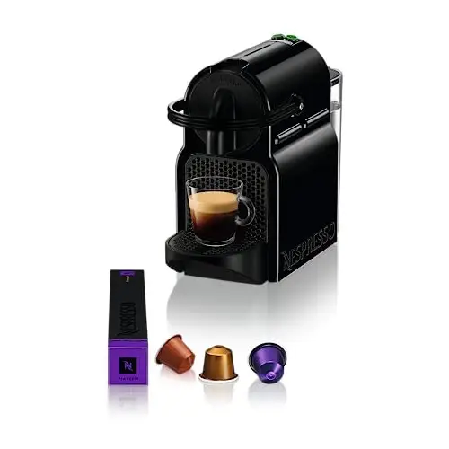 Cafetera de cápsulas Nespresso De'Longhi Inissia EN80.B + cápsulas de bienvenida + 40€ en cápsulas