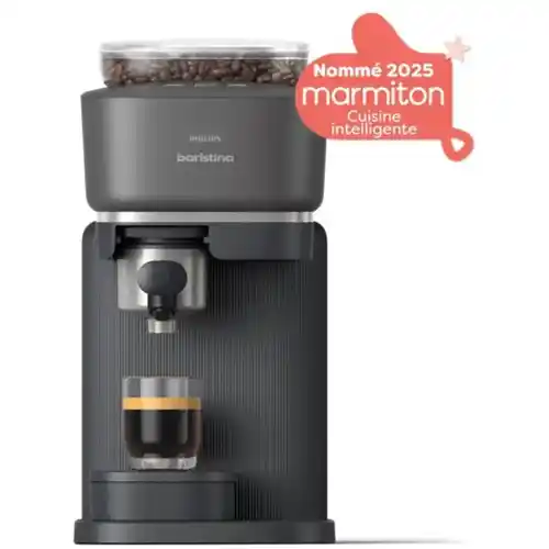 Cafetera express Philips Baristina con molinillo cerámico (1.2L)