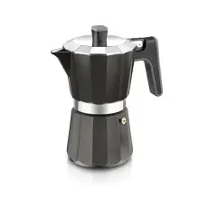 Cafetera italiana BRA Perfecta Black para 12 tazas