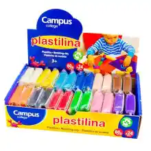 Caja 24x Plastilina Pequeña 60GR Campus