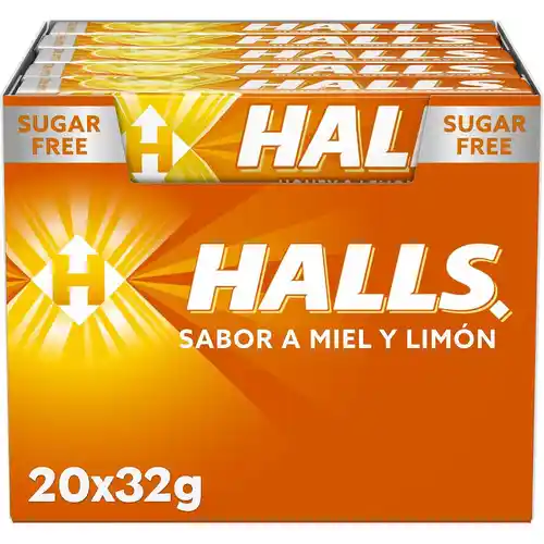 Caja con 20 sticks Halls caramelos - Varios sabores a elegir