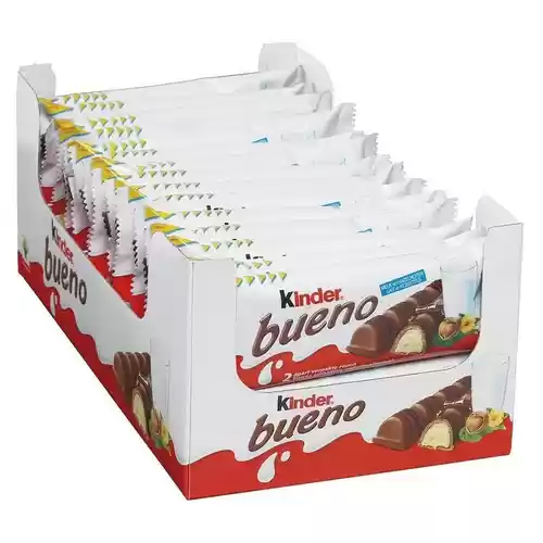 Caja de 30 unidades de Kinder Bueno Chocolatinas