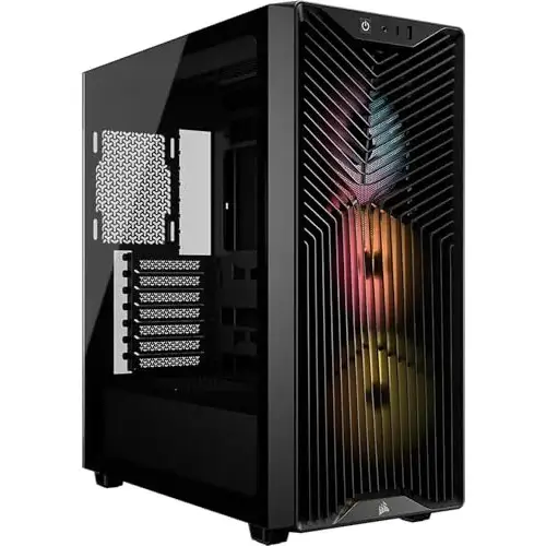 Caja PC Semitorre Corsair 3200D RS ARGB con 3 ventiladores y panel de vidrio