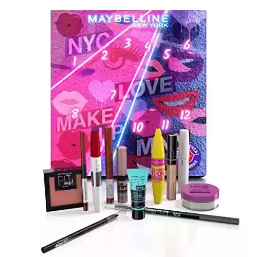 Calendario de Adviento de 12 días de Maquillaje, Maybelline New York