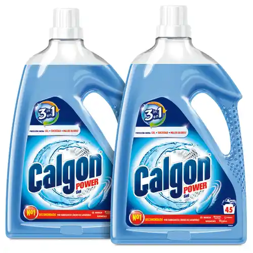 Calgon Power Gel - Antical para la Lavadora (90 dosis, 2x25 L)