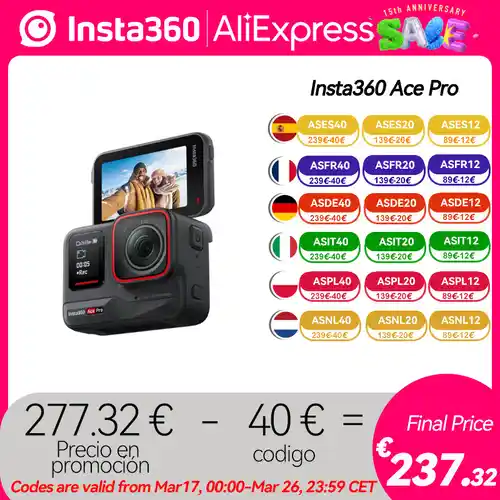 Cámara de acción Insta360 Ace Pro 4K