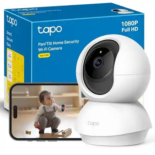 Cámara de vigilancia Tapo C200 WiFi 1080p con visión nocturna y audio bidireccional