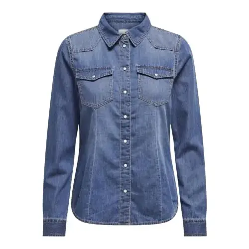 Camisa vaquera Only Onlalexa de mujer con cierre de botones