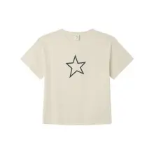 Camiseta Springfield Plaid Star Patch para niña
