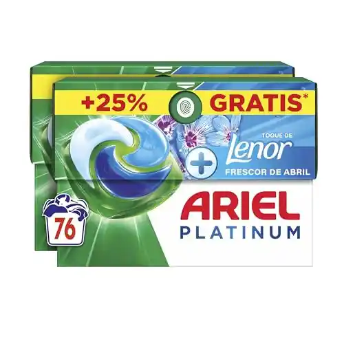 Cápsulas de lavado Ariel Pods Platinum 76 unidades