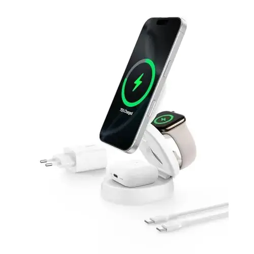 Cargador inalámbrico Belkin BoostCharge Magnético Convertible Qi2 15W
