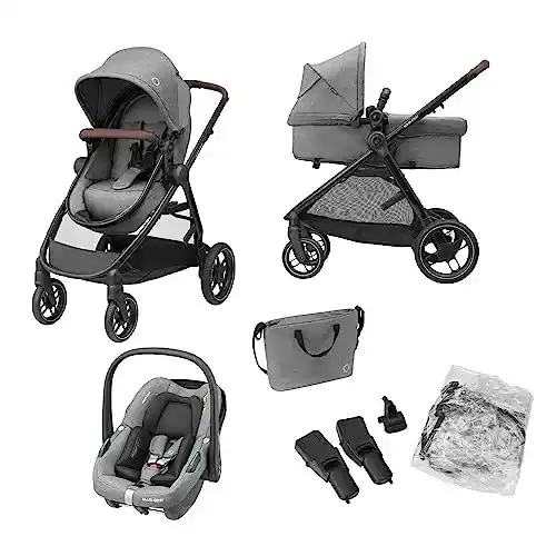Carrito bebé Maxi-Cosi Zelia S Trio 3 Piezas Gris (0-22 kg)