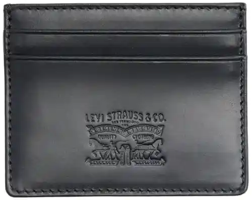 Cartera tarjetero de cuero Levi's