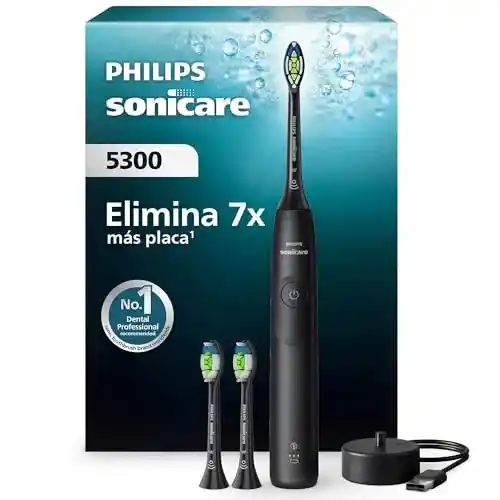 Cepillo dental eléctrico Philips Sonicare 5300 sónico con 2 niveles de intensidad y alerta de presión