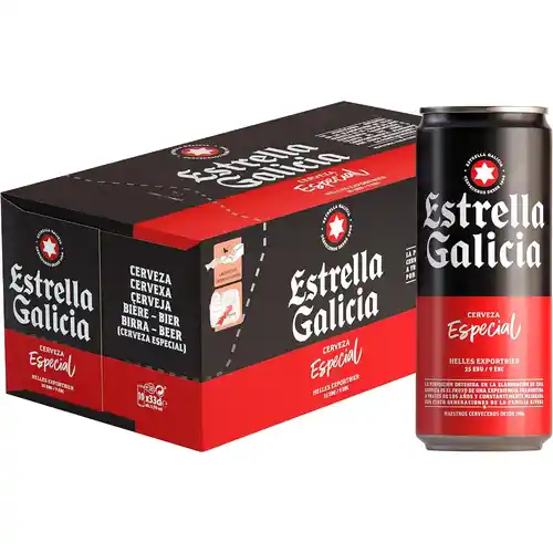 10 latas de 33cl Cerveza Estrella Galicia Especial Frigopack + ENVIO GRATIS HOY