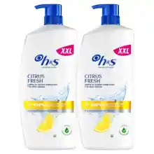 Champú anticaspa H&S Citrus Fresh 2x1L.