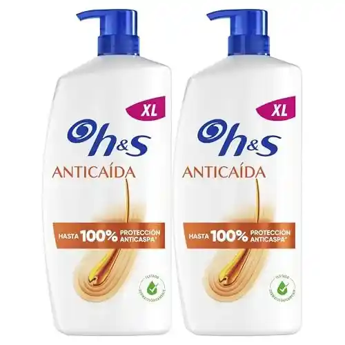 Champú H&S Anticaída Anticaspa con Cafeína (2x800ml)