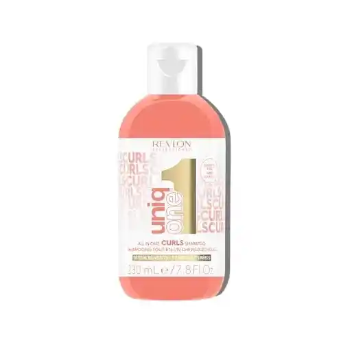 Champú Revlon Professional UniqOne Curls (230 ml) para cabello rizado, nutritivo y definidor