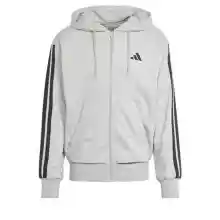 Chaqueta con capucha Adidas Essentials French Terry de hombre con cremallera y 3 bandas