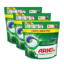 ¡¡chollazo!! Pack de 3 - Ariel Detergente en Cápsulas Original 23+12 Dosis (105 Lavados)