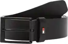 Cinturón Tommy Hilfiger Layton de piel con bandera icónica