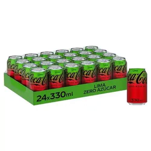 Coca-Cola Zero Lime - Pack 24 latas de 330 ml