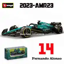 Coche Aston Martin Aramco F1 Team AMR23, escala 1:43, Fernando Alonso