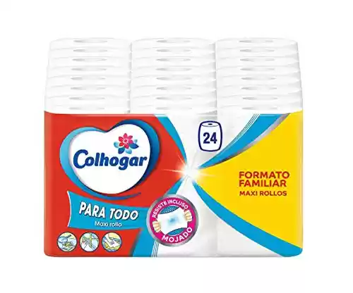 Colhogar Paratodo Maxirolls 6x4 - Papel de Cocina Multiusos y Absorbente - 24 Rollos