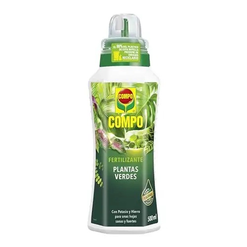 COMPO Fertilizante de plantas verdes para plantas de interior, balcón y terraza, 500 ml