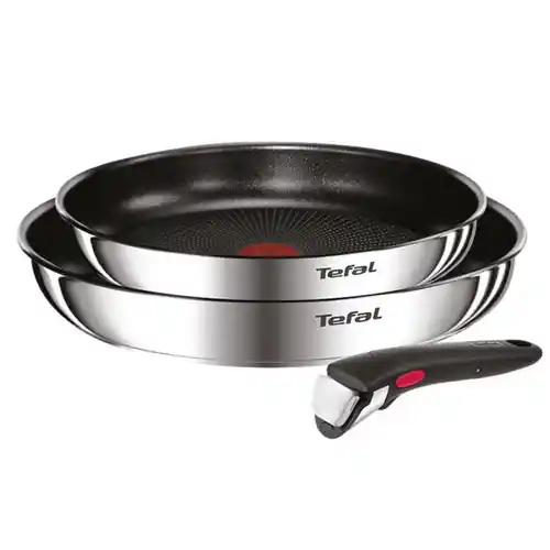 Conjunto de 3 piezas Ingenio Cook Eat Tefal (2 sartenes antiadherentes con mango extraible)