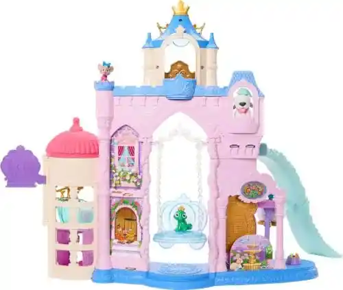 Conjunto de juego Mattel Disney Princesas Palacio de Mascotas (más de 65cm) con 3 mascotas y 17 accesorios