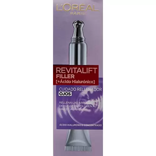 Contorno de Ojos Revitalizante Con Ácido Hialurónico Puro, L'Oréal Paris Revitalift Filler