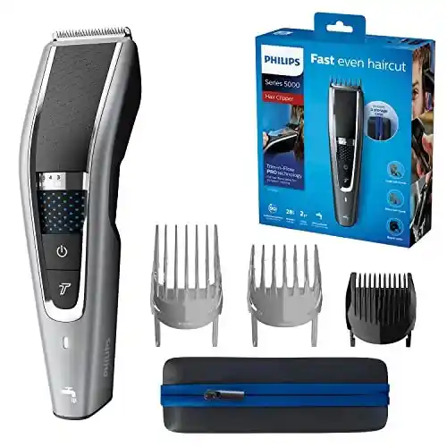 Cortapelos Philips Serie 5000 HC5650/15 con 28 ajustes y 90 min de autonomía